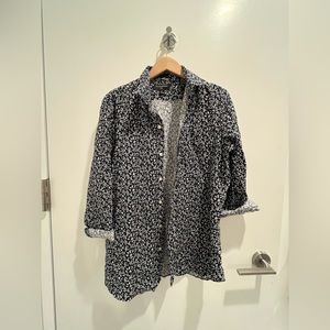 💛 bundle $12- Banana Republic Mens Linen Long Sleeve Size M Floral Shirt